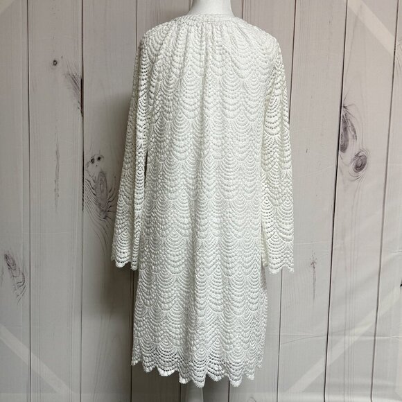 Lilly Pulitzer Sea Isle Dress Women’s M Resort White Lace-Up EUC - Picture 2 of 11